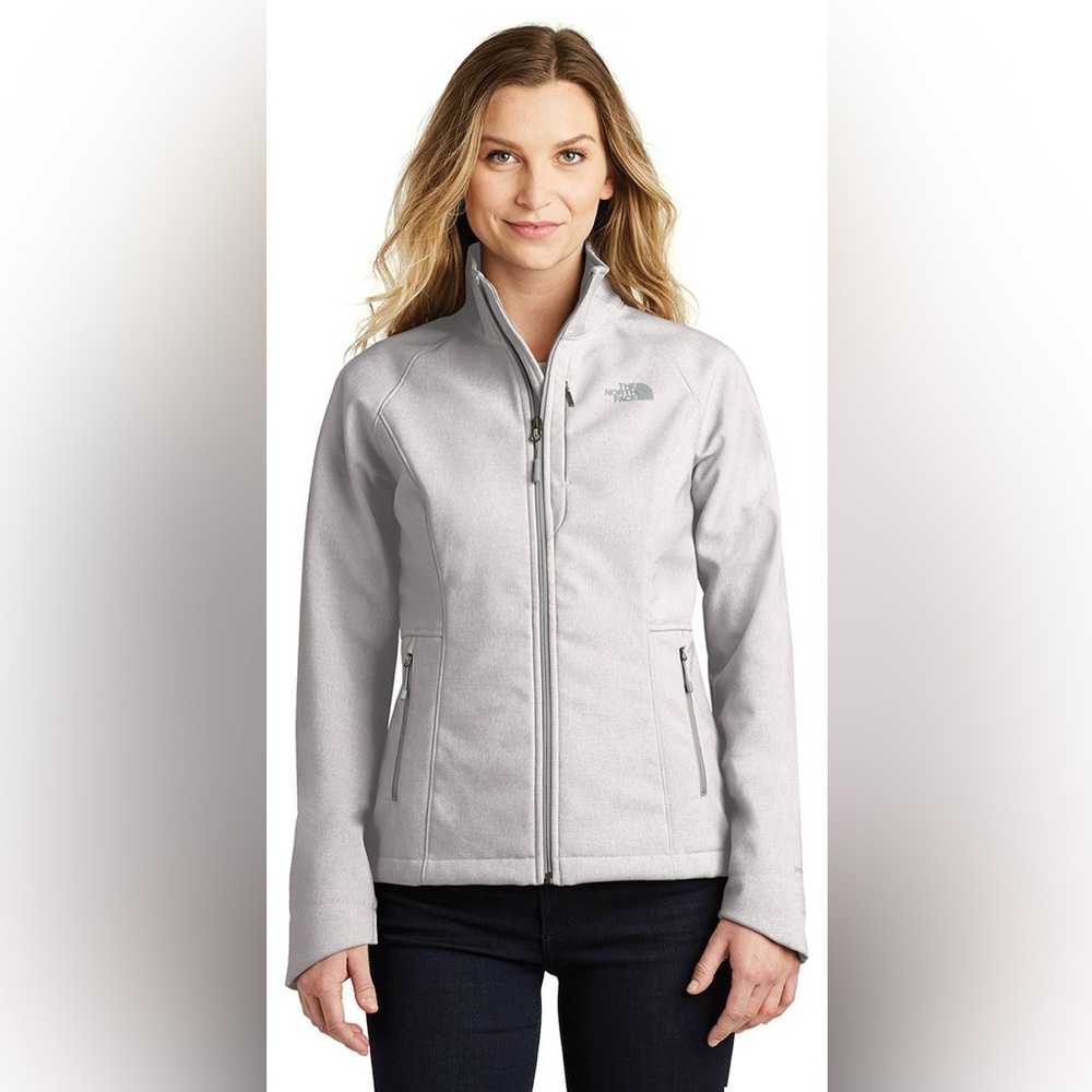North Face Women's Apex Barrier Soft Shell Jacket in light grey